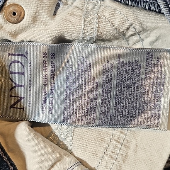 NYDJ Alina Leggings Cool Embrace Lift Tuck Technology Blue Denim Jeans Sz 4 - Picture 6 of 6